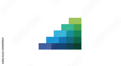 Colorful ascending graph bars.