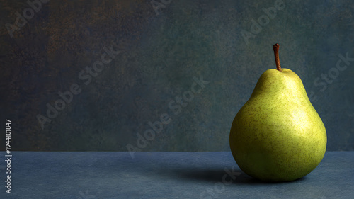 Green Anjou Pear Still Life