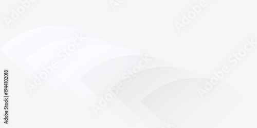 white background with abstract curve shape and swirl line decoration