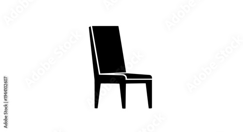 Modern chair with four legs.