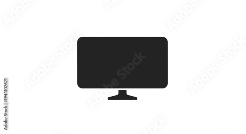 Modern flat screen television set.