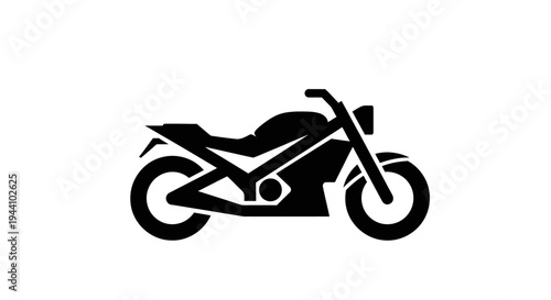 Motorcycle Bike Vehicle Transport Icon.