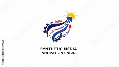 Synthetic Media Innovation Engine Logo Design.