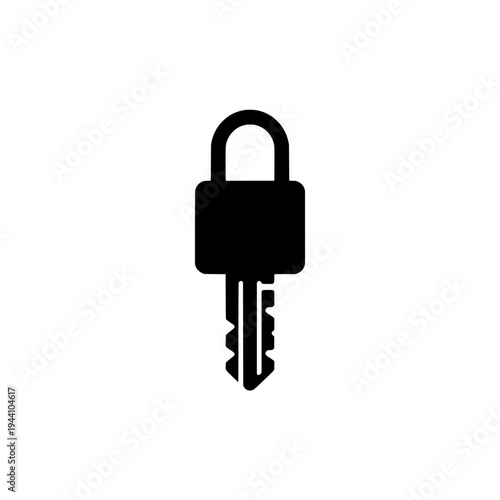 Key icon logo design. Security access sign and symbol. Master key icon. Home or property security entry.