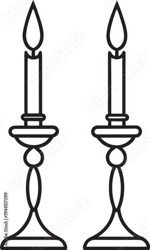 silhouette of a candle