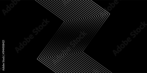 Abstract geometric background featuring thin white lines forming symmetrical angular patterns that intersect at the center on a black background.