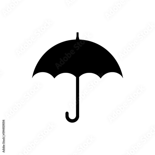 Umbrella icon logo design. Rain protection sign and symbol. Umbrella icon. Weather and safety accessory.