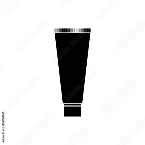 Toothpaste tube icon logo design. Dental care sign and symbol. Toothpaste tube icon. Healthcare and hygiene product.