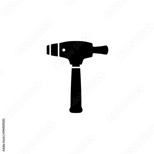 Jackhammer icon logo design. Demolition power tool sign and symbol. Jackhammer icon. Construction and road work equipment.