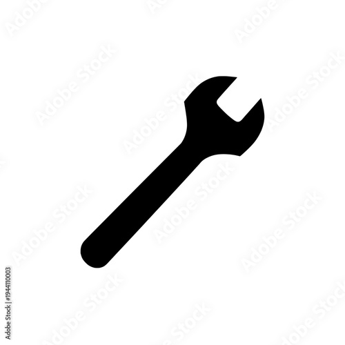 Allen key icon logo design. Hex wrench sign and symbol. Allen key icon. Allen key tool for repair and furniture assembly.