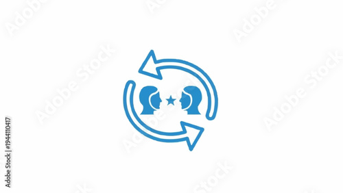 Phone Call Transfer Icon Symbol Illustration.