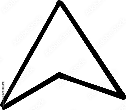 Mouse cursor arrow doodle, hand drawn pointer, click button. Hand drawn finger click. 