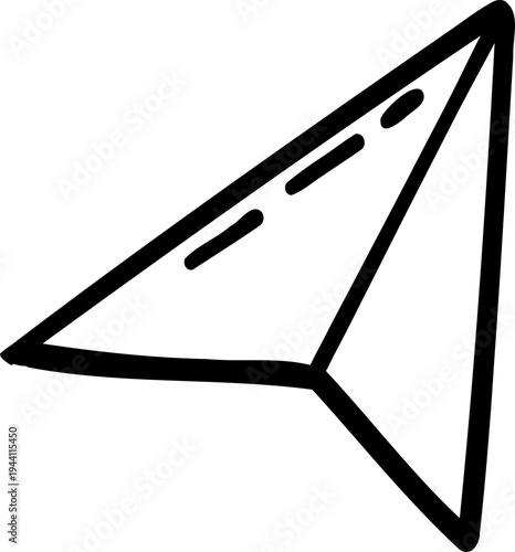 Mouse cursor arrow doodle, hand drawn pointer, click button. Hand drawn finger click. 