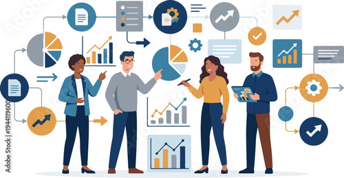 Financial planning and wealth management with savings and charts