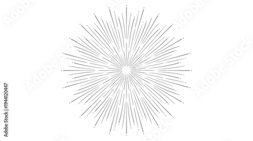 Abstract starburst design with radiating lines creating a dynamic visual effect