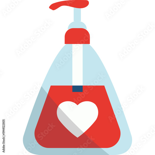 Soap Dispenser with Heart Icon