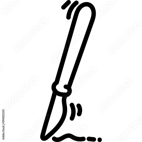 Hand-Drawn Scalpel Icon