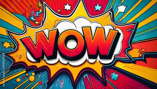 comic phrases created in vibrant retro pop art style features wow ohsnap thanks cool bam yeah super yes and ouch bursts with bold outlines