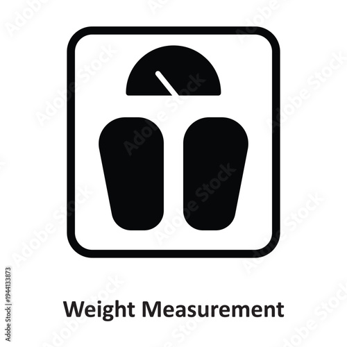 Weight Measurement Vector icon which can easily modify or edit