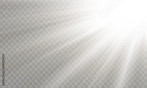 White sun light glow flare bright radiant beam white png illustration clean shining sky energy sparkling abstract background vector design.