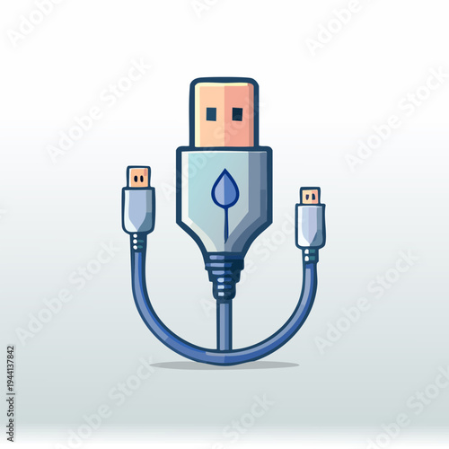 USB Splitter Cable with Micro USB Connectors.