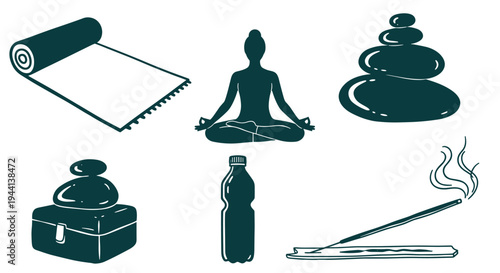 Yoga and Meditation Essentials Collection for Wellness and Relaxation