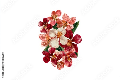 Vibrant floral watercolor art