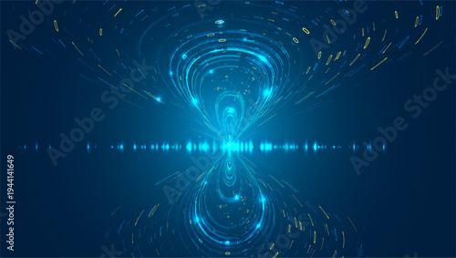 Abstract big data visualization. Big data code representation. Graphic concept for your design