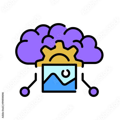 Few shot Learning Icon Professional UI Symbol for AI Multi Example