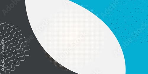 Abstract pop art wave pattern background. Vector pattern. Color wave template and presentation design