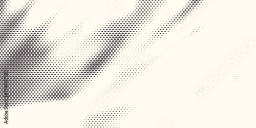 Hexagon Shapes Vector Abstract Geometric Technology Oscillation Wave Isolated on Light Background. Halftone Hex Retro Simple Pattern. Minimal 80s Style Dynamic Tech Wallpaper