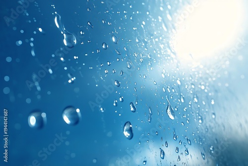 Stunning Macro Photography of Water Droplets on Glass with Beautiful Sunlight and Textures