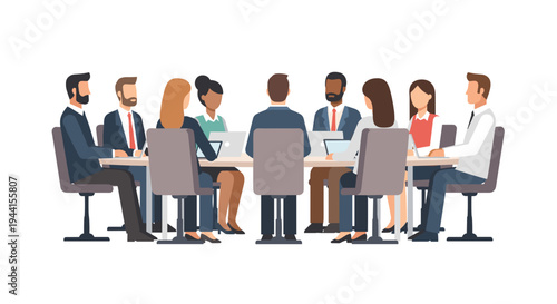 Business Professionals in Meeting Room 3.