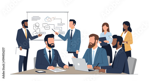 Business Team Meeting Illustration 2.