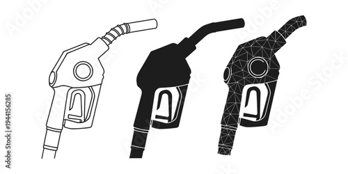 Gas Pump Nozzle Set