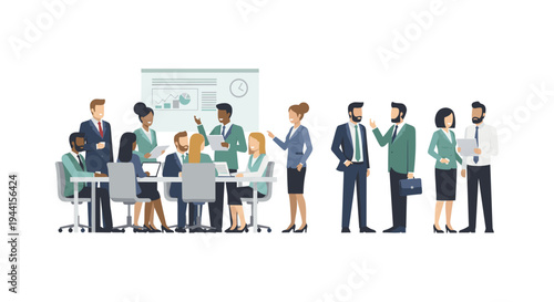 Diverse Business Team Meeting Colleagues.