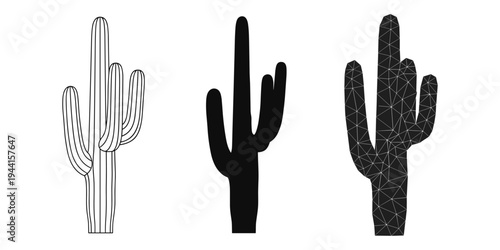 Saguaro Cactus Vector Art
