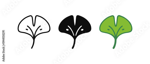 Stylized leaf and bird motif: monochrome and color variations