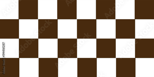 chocolate White color square pattern. Picnic blanket texture.