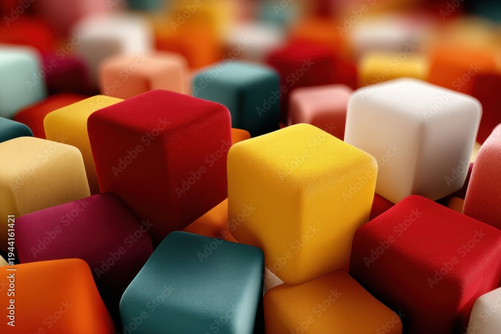 Obraz premium Blocks Abstract Background Wallpaper Minimalist Design Pattern