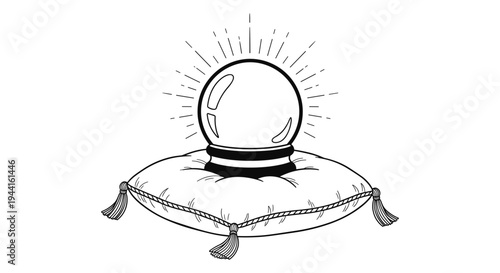 Crystal Ball on Cushion
