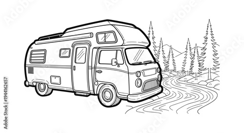Vintage Camper Van Adventure