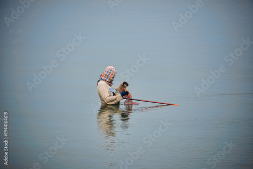 Fisherwomen in the Gulf of Thailand, Prachuap Khiri Khan, Thailand