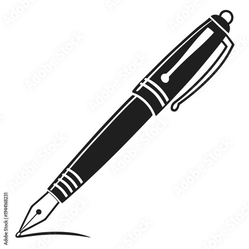ballpoint pen icon vector 