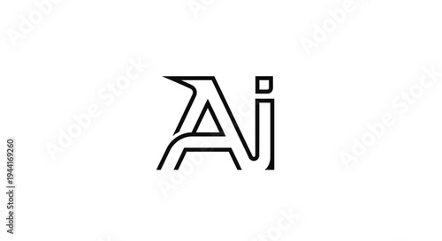 Modern AI Lettermark Logo Design.