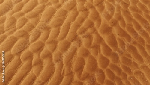 Textured Sands of a Wind-Swept Desert Landscape at Golden Hour