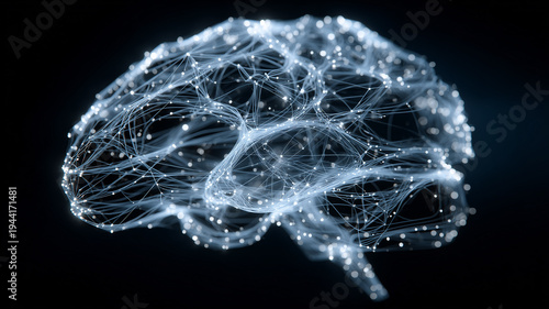 Digital Brain Network Artificial Intelligence Data Technology Visualization