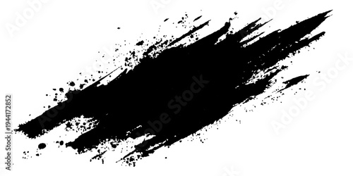 Abstract graphic black stain isolated creates a bold and dynamic element, perfect for adding depth and texture to your designs.