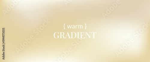 Beige warm gradient background in rich gold and cream for autumn blank. Soft beige gradation with warm brown and pastel creates a honey glow. Elegant vector blend with champagne and caramel hues.