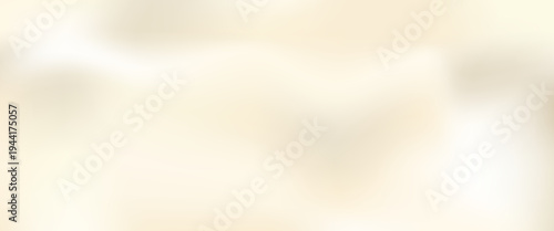 Nacre or pearl gradient background with warm beige gradation and soft light texture. Opalescent ivory silk for elegant cosmetic packaging and banner vector bg.